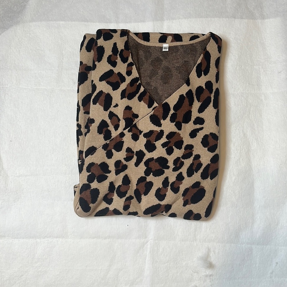 Midi animal print dress